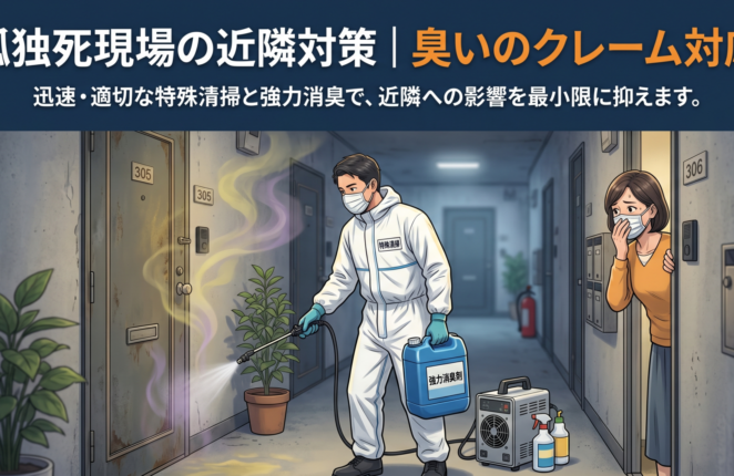 孤独死現場の近隣対策｜臭いのクレーム対応