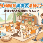 犬の多頭飼育現場の清掃ポイント｜糞尿・臭気・消毒・原状回復まで解説