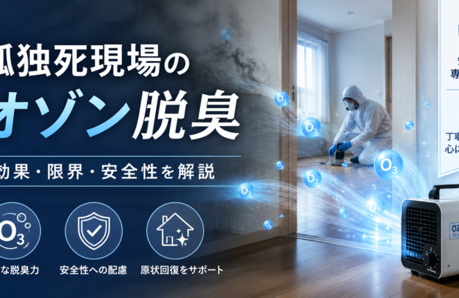 孤独死現場の消臭｜オゾン脱臭の効果と限界
