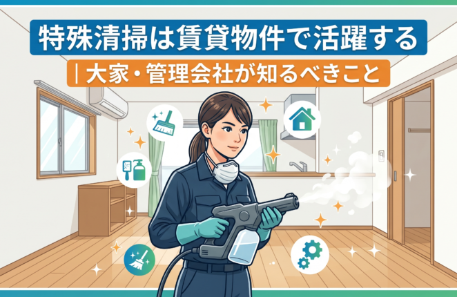 特殊清掃は賃貸物件で活躍する｜大家・管理会社が知るべきこと