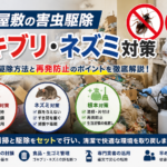ゴミ屋敷の害虫駆除｜ゴキブリ・ネズミ対策と再発防止を徹底解説
